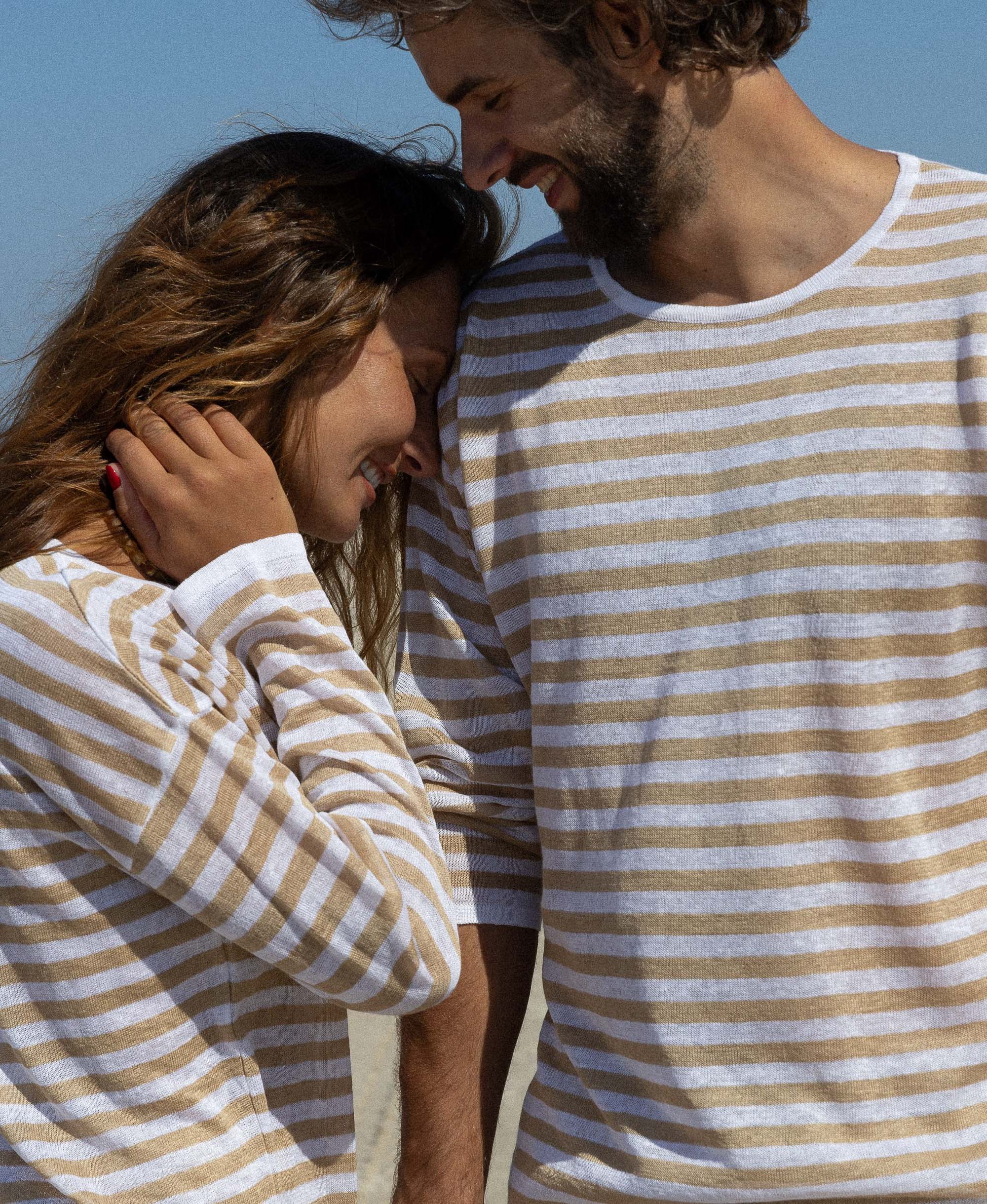 Tanto 100% Linen Long-Sleeve Top Sand *UNISEX*