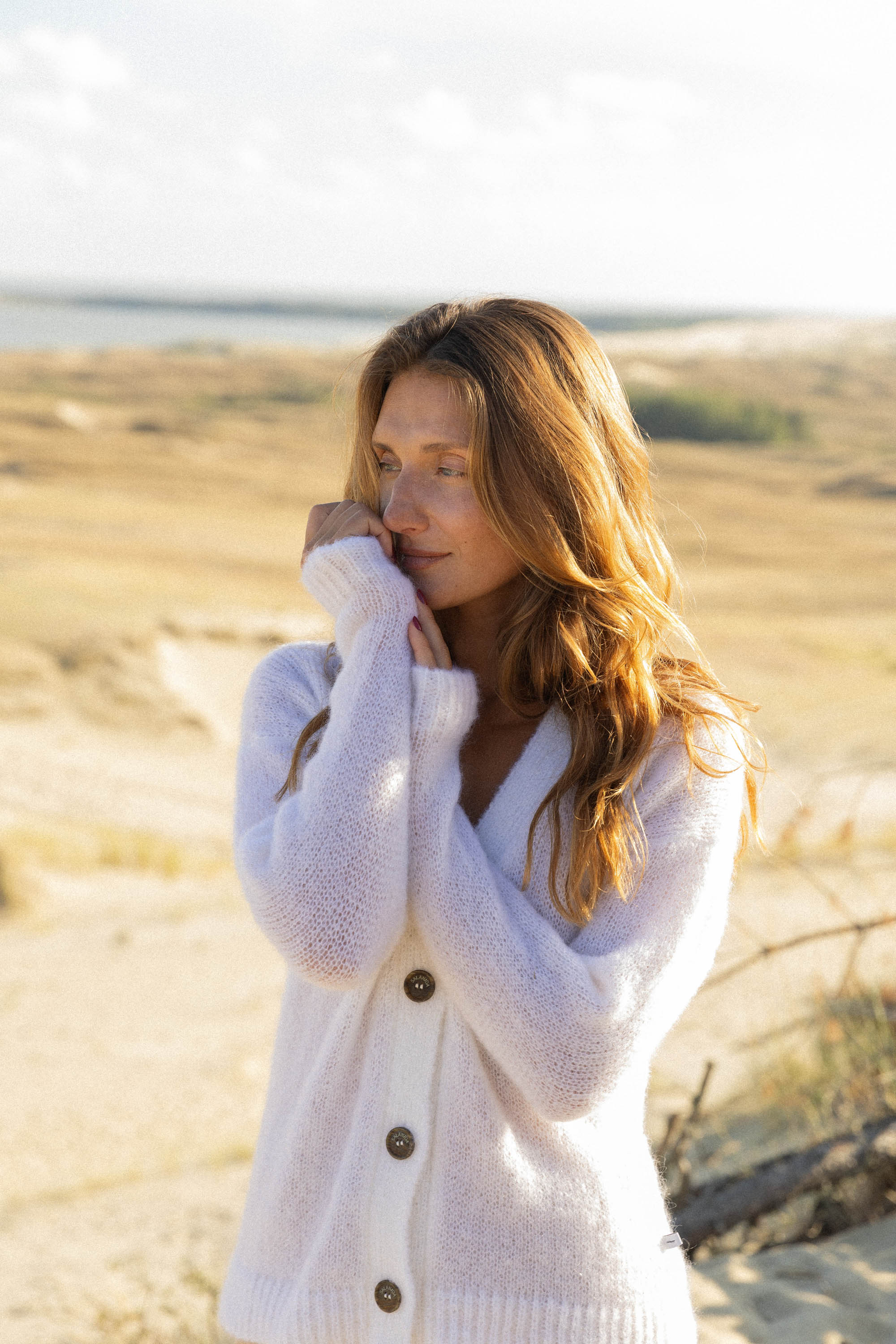 Melody Mohair Cardigan White *NEW IN*