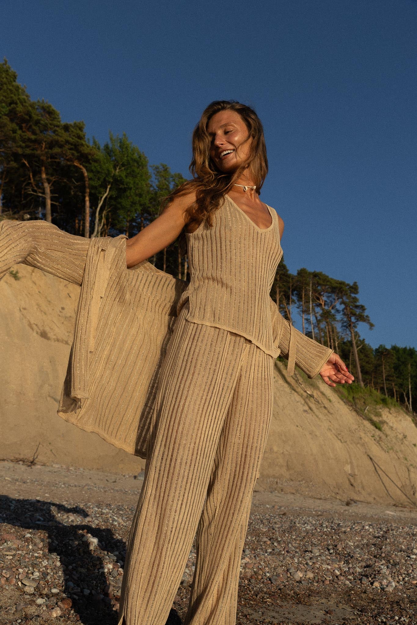 Sole 100% Linen Beach Pants Sand