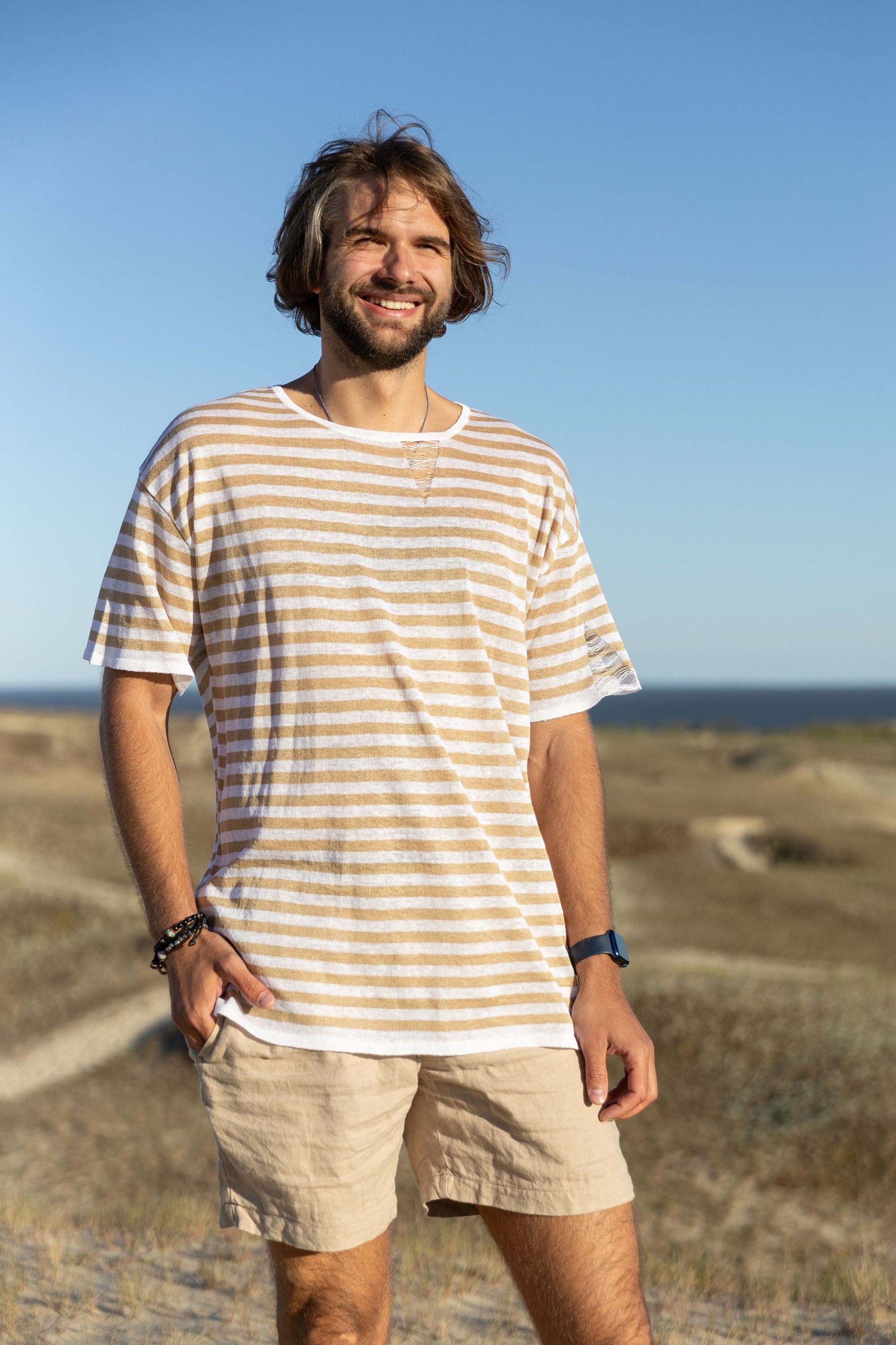 Energia 100% Linen T-shirt Sand *Unisex*