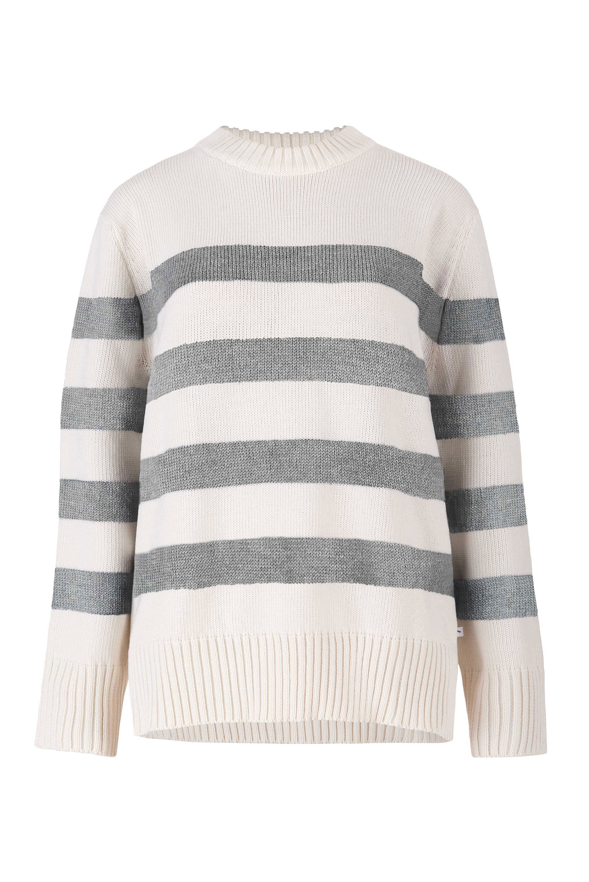 Marina Striped 100% Merino Jumper Grey *New in*