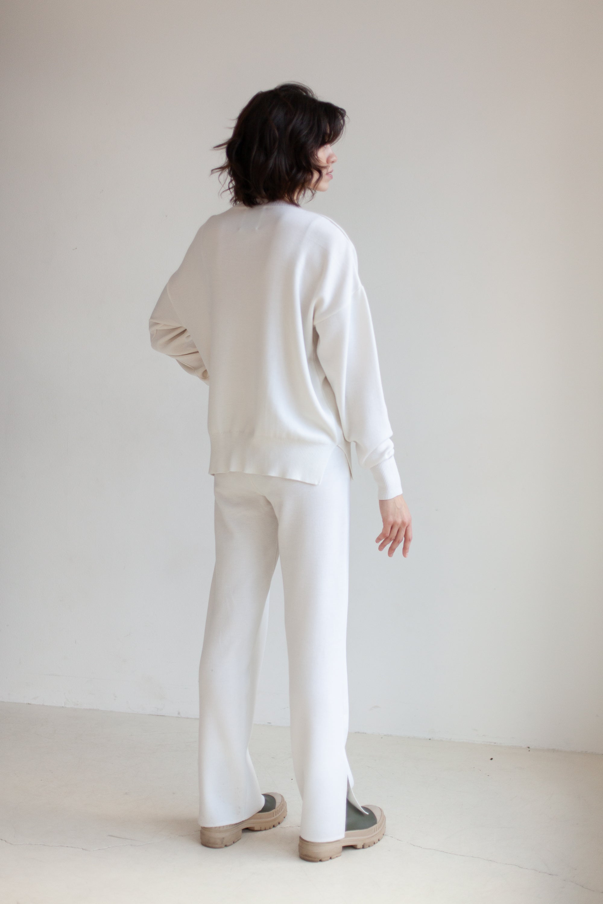 Ora & Rotondo 100% Merino Co-ord in White *Limited Edition*