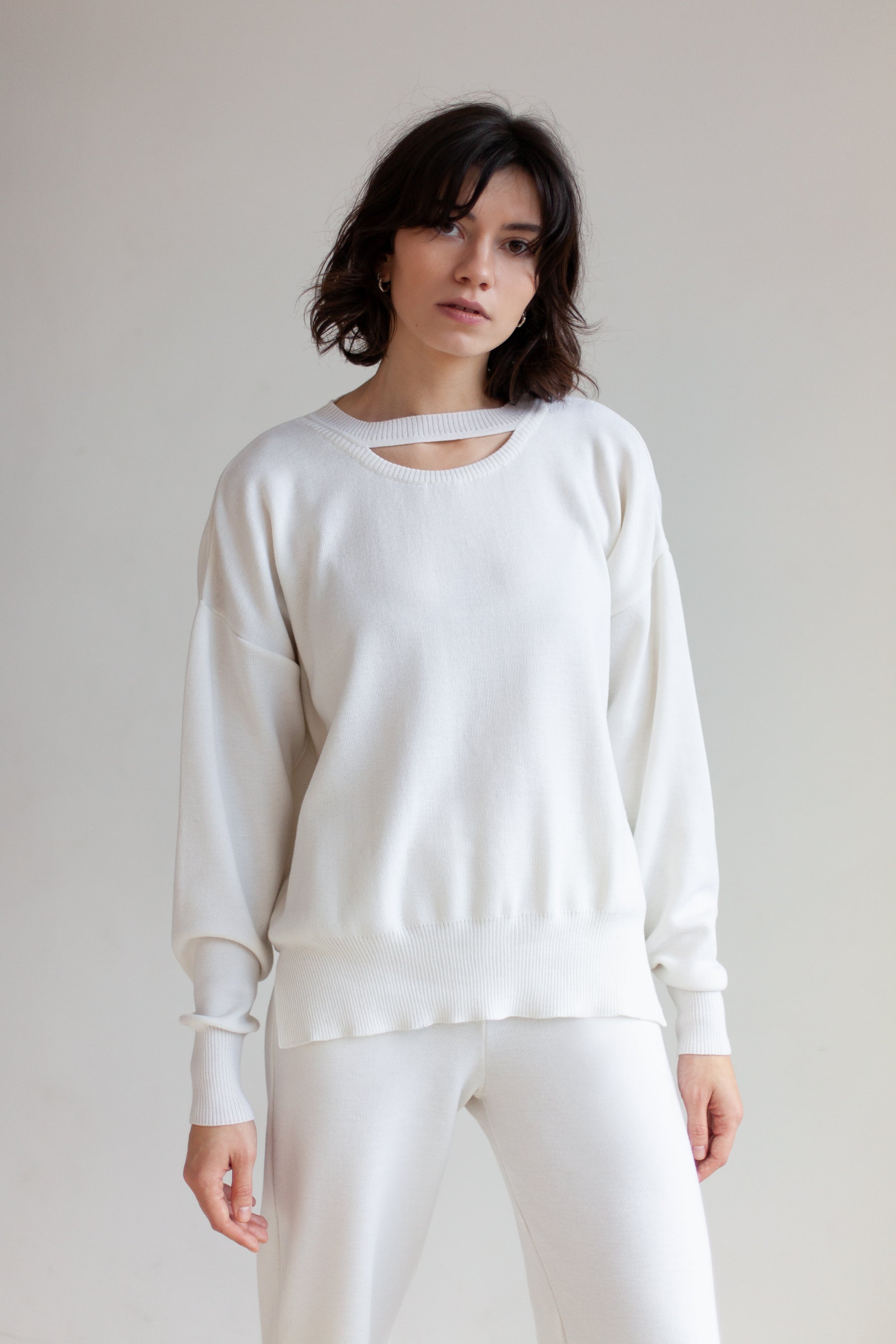 Rotondo 100% Merino Jumper White *Limited Edition*