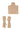 SALANIDA Merino Wool Bib-neck and Gloves in Beige | PUNTO&VIA