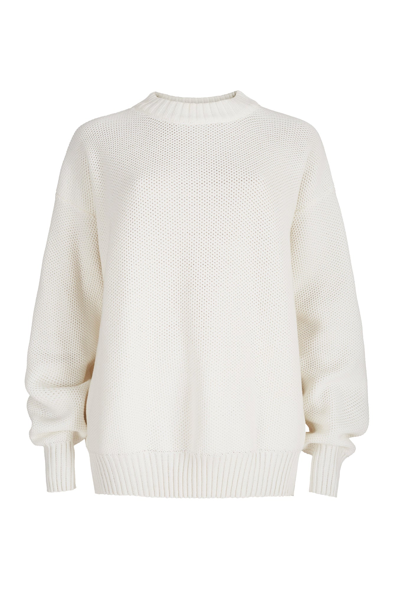 Honeycomb Unisex Jumper White